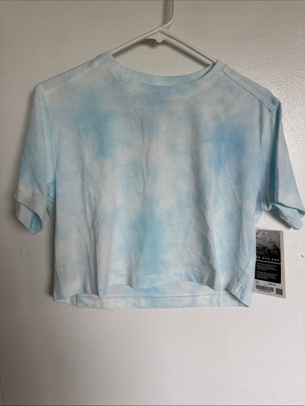Lululemon All Yours Organic Cotton Cropped T *Wash Size XS Blueberry Smoothie